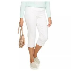 Croft & Barrow Capri Mid Rise Mid Calf Heather Gray Pants  Sz 14 NWT